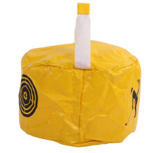 Golf-Schlagtasche Wasserdicht PVC Glatte Oberflächen Reißverschluss-Design Golf Schwungtrainingstasche für Anfänger Gelb