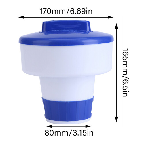 Blue and White Swimming Pool Spa Floating Chlorine 2