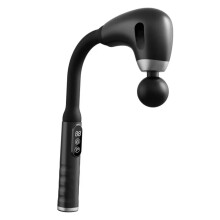 Massage Gun Deep Tissue with Extended Handle, LCD Screen, 4 Interchangeable Heads for Back Pain Relief and Muscle Recovery