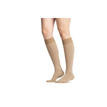 Maternity Opaque Compression Knee High Stockings Closed Toe 15-20 mmHg Support for Swollen Legs During Pregnancy