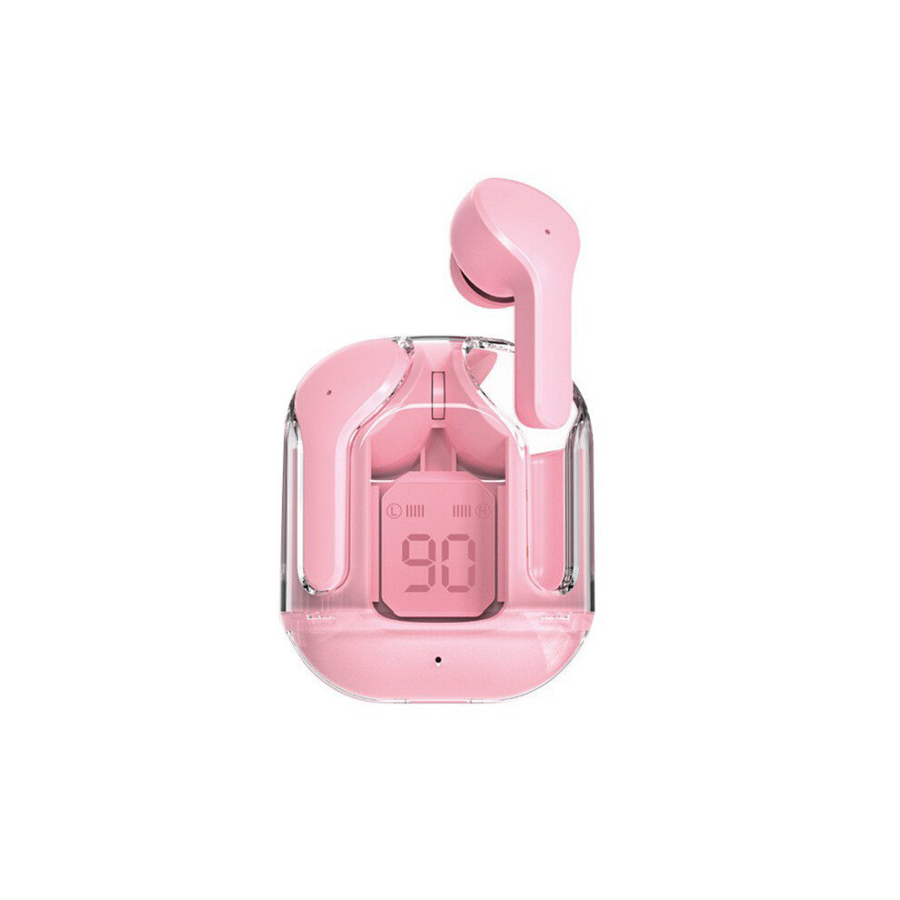 (Pink)Écouteur Sans Fil Bluetooth Casque Sport Gaming Casques Réduction Bruit