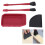 Kit completo di colla in silicone, 4 pezzi, rosso/nero, universale 4