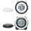 (White) Alarm Clock With Loud Double Bells Vibrations Lightweighted For Heavy Sleep 4