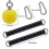2pcs Pull Up Ball with Heavy Duty Strap Non Slip Hand Exercise(yellow) 3