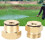2Pcs G1/2 DN15 Centrifugal Brass Adjustable Spray 6