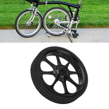Aluminiumlegierungs Faltrad Easy Wheel 82mm verbreiteter Lager Easy Wheel für Brompton 3sixty Klapprad Schwarz
