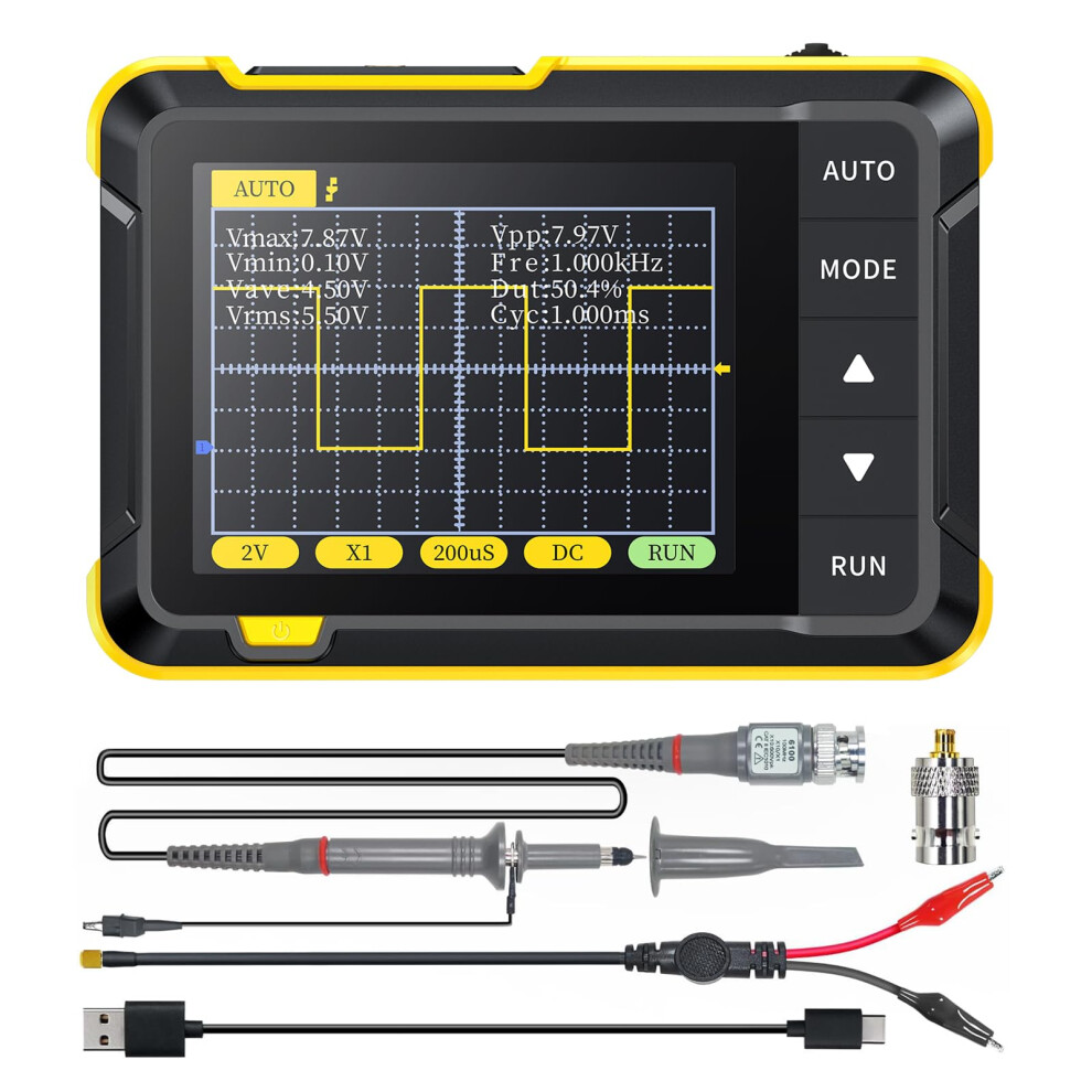 Handheld Digital Oscilloscope Multimeter Dso152 2.8" Tft Portable Automotive Pocket Scope 200Khz 2.5Ms/S High Sampling Rate 6947110197272