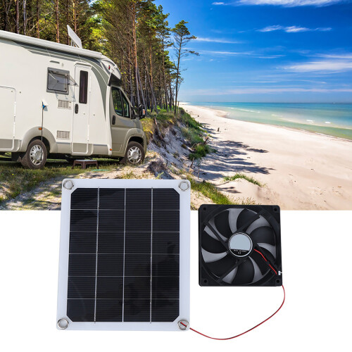 10W Portable Solar Panel Exhaust Fan for Outdoor 1