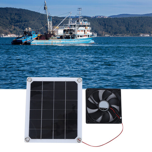 10W Portable Solar Panel Exhaust Fan for Outdoor 2