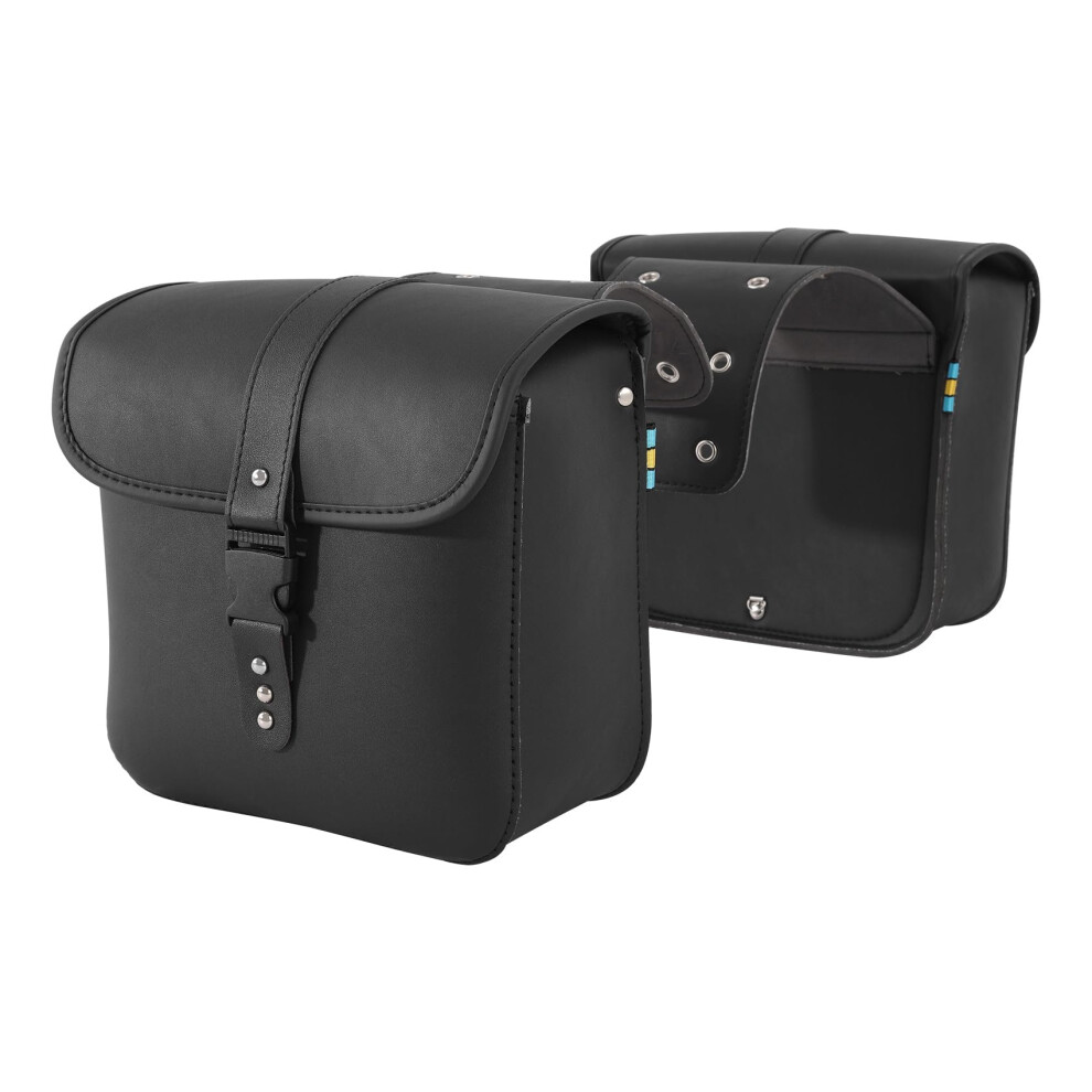 Pu Leather Saddlebags Side Bag Luggage Compatible With Harley Dyna Sportster Xl883 Xl1200 Motorcycle Accessories 6482260687391