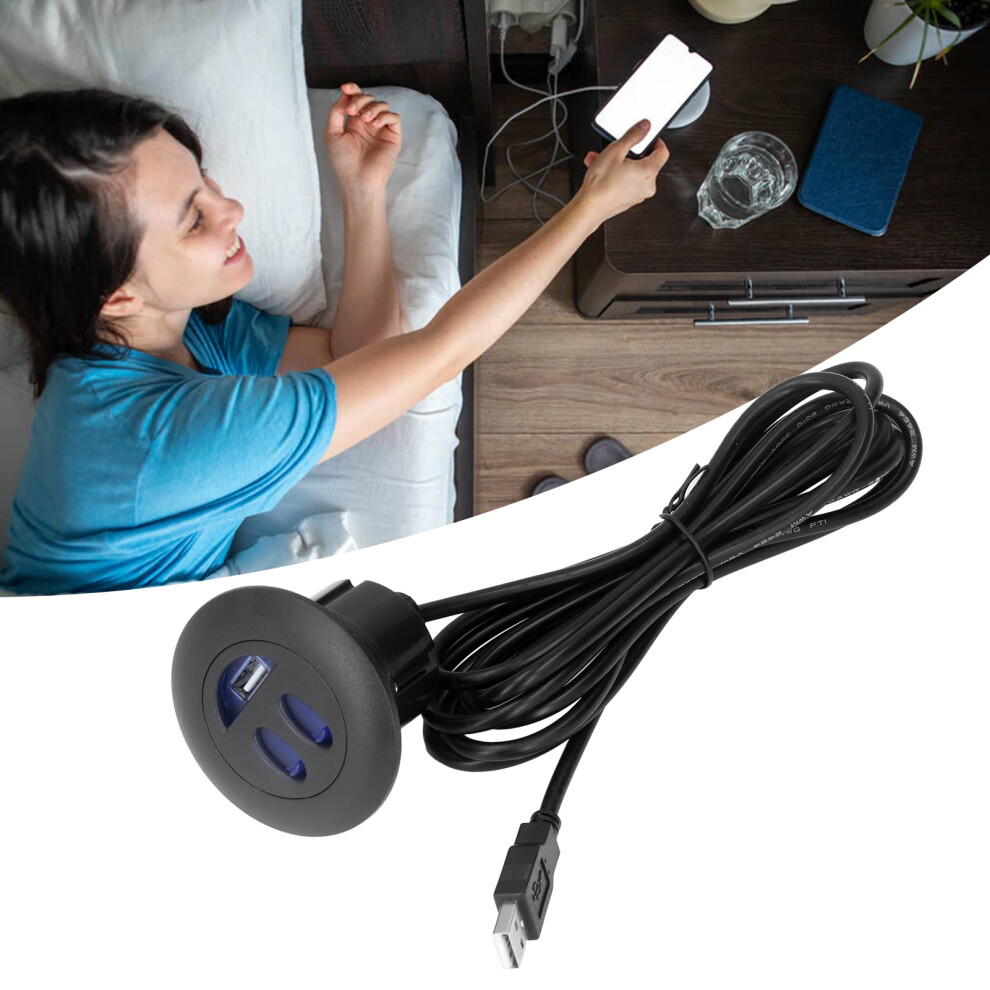 5V Usb Charging Socket Outlet With 2.5M Power Cord For Home & Sofa 4671342256361