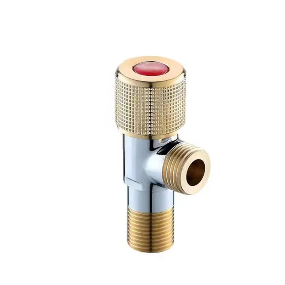 G1/2 Brass Angle Valve Water Stop Valve For Bathroom And Kitchen Sink, Triangle Design, Water Pressure Regulator, 1 Piece 6947110197456