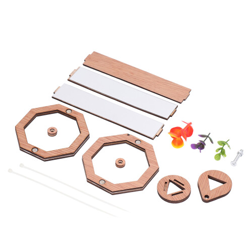 DIY Kids Beech Kaleidoscope Kit, Develop Creativity, Safe & Durable 1