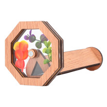 DIY Kids Beech Kaleidoscope Kit, Develop Creativity, Safe & Durable