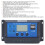 Regolatore di carica solare LCD, 20A, 12V/24V, 2 USB 4