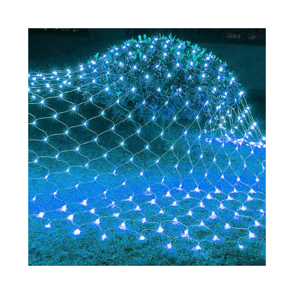 (Blue,1.5X1.5M)Cadena De Luz De Malla De Color ProteccióN Contra La Lluvia DecoracióN NavideñA Para Patios-image