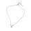 Collana con pendente a perla geometrica lunghezza alla clavicola bianca 2