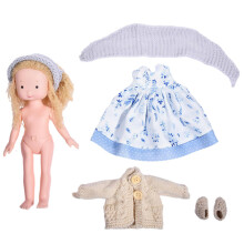 Poupée pour fille faite à la main, jouet en peluche doux, cadeau d'anniversaire pour enfants
