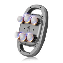 6 Heads Deep Tissue Body Massager Portable Professional Muscle Relief Tool for Shoulder and Back Tension Black
