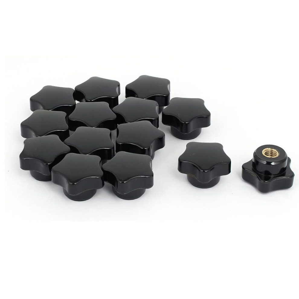 Plastic Star Head Screw 30Mm M8 Female Thread Clamping Knobs Grip 14 Pcs Compatible With Various Applications 6493810701306