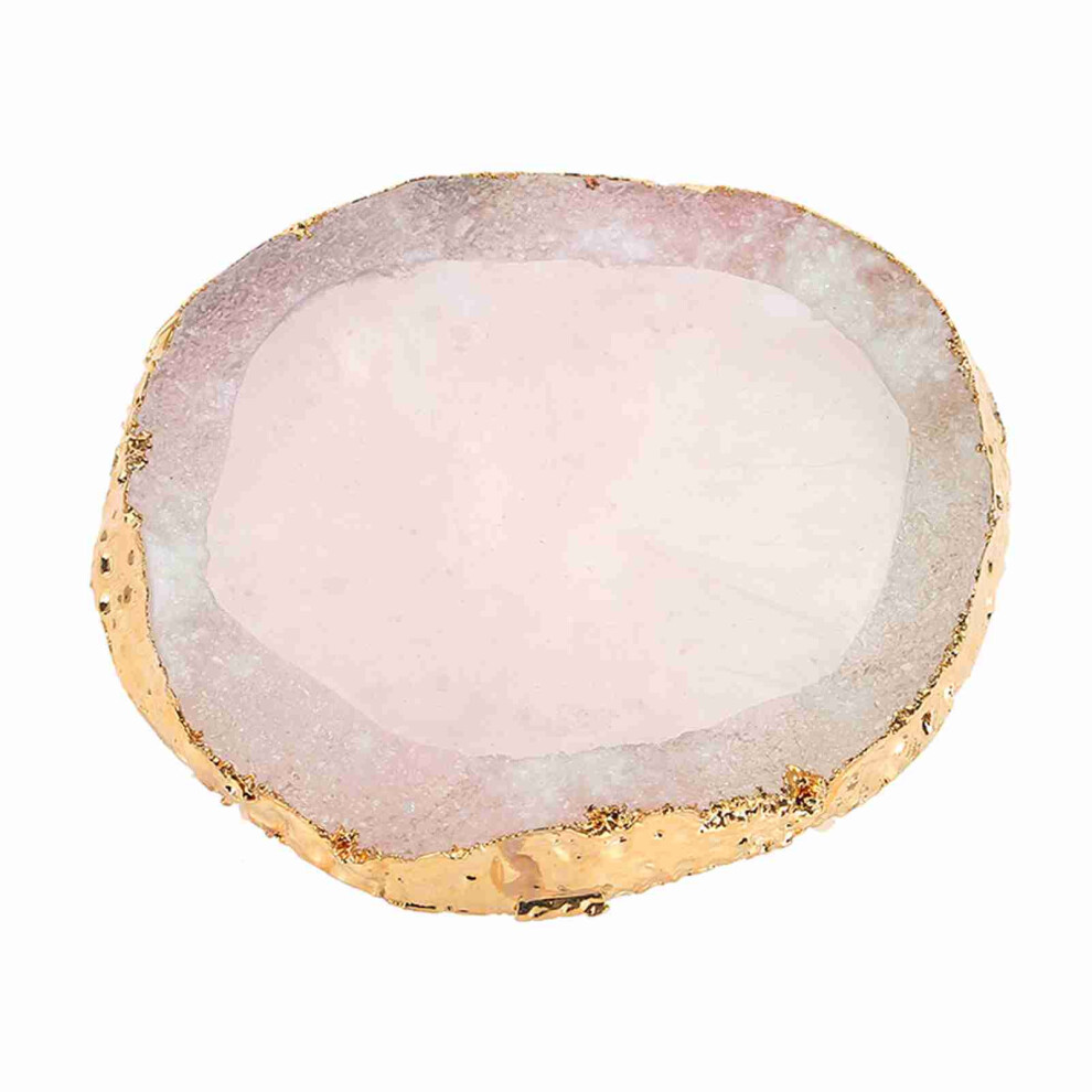 Golden/Pink Resin Nail Art Palette Paint Drawing Color Dish