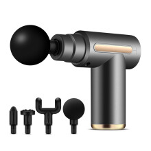 High Quality ABS Massage Gun for Deep Tissue Relief, Portable Grey Massager, Adjustable Speed, Ergonomic Design