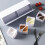 Wall Mounted Seasoning Box 400ml Gray with Spoon, Large Capacity 10