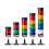 LED Signal Stack Lamp Tower DC12V/24V with Steady Flash and Rotary Light, 3-Layer Disk Base, No Buzzer 1