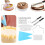33Pcs Kitchen Cake Decorating Turntable Rotating 6