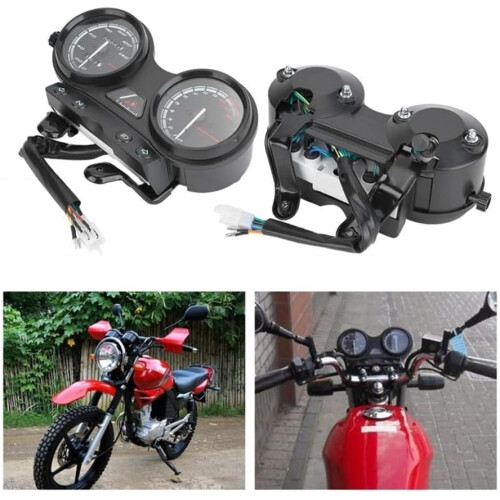 Motorcycle Digital Odometer Speedometer Compatible with YBR 125 Replacement Tachometer Gauge Panel Assembly 1