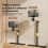 Adjustable Projector Stand Multi-Angle Support Tripod Head Black 6