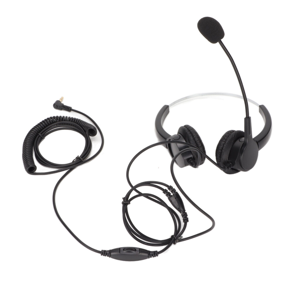 Call Center Headset 3.5Mm Plug Wired Computer 9387669871211