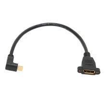 DP Female to Mini DP Male Cable Double Hole