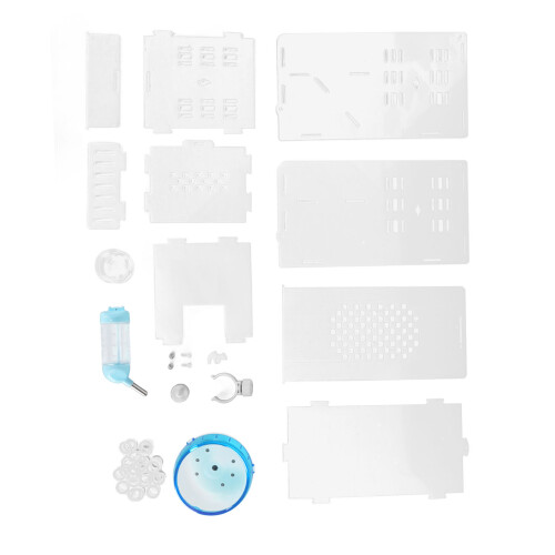 Clear Hamster Cage Acrylic with Silent Exercise 1