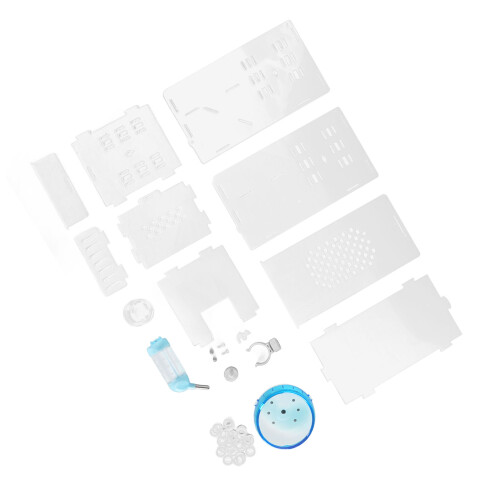 Clear Hamster Cage Acrylic with Silent Exercise 2