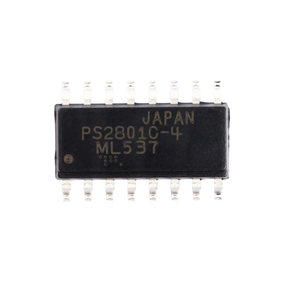 Ps2801c-4-F3-A Optical Isolator Transistor Sop-16 Chip 2Pcs Photoelectric Output High Quality New 2025 Model 6276012505473