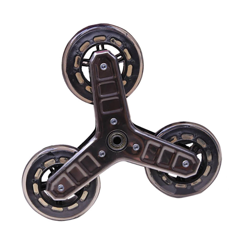 2Pcs Triangular Wheel Trolley Casters For Foldable Shopping Carts, Stair Climbing Rollers, Replacement Wheels, Heavy-Duty Design 6493810701856