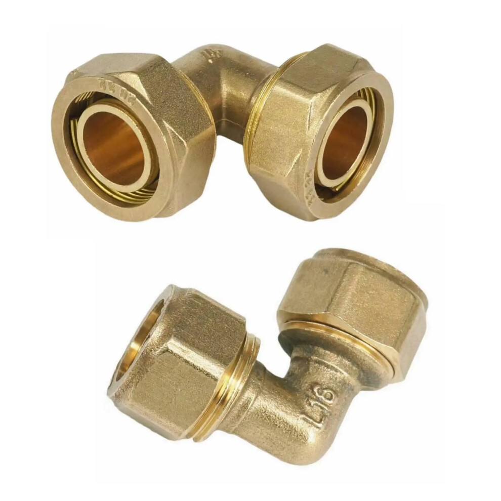 Fit Tube Pex-Al-Pex Elbow Equal Brass Pipe Fitting 12X16mm 14X18mm 16X20mm 20X25mm 26X32mm Size Options 6276012505626