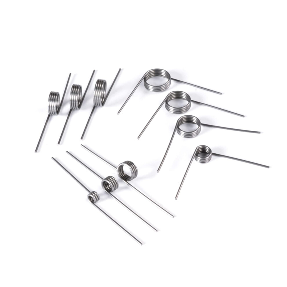 10Pcs Torsional Spring Set 0.3-2.0Mm Wire Diameter 2.5Mm-13Mm Outside Diameter 90 Degree 180 Degree Color Options 6482260688879