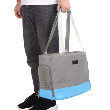 Bolso de hombro para mascotas-40x20x29 cm, azul universal