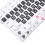 Keyboard Stickers PVC Clear Frosted Pattern 14