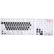 Keyboard Stickers PVC Clear Frosted Pattern