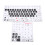 Keyboard Stickers PVC Clear Frosted Pattern 3