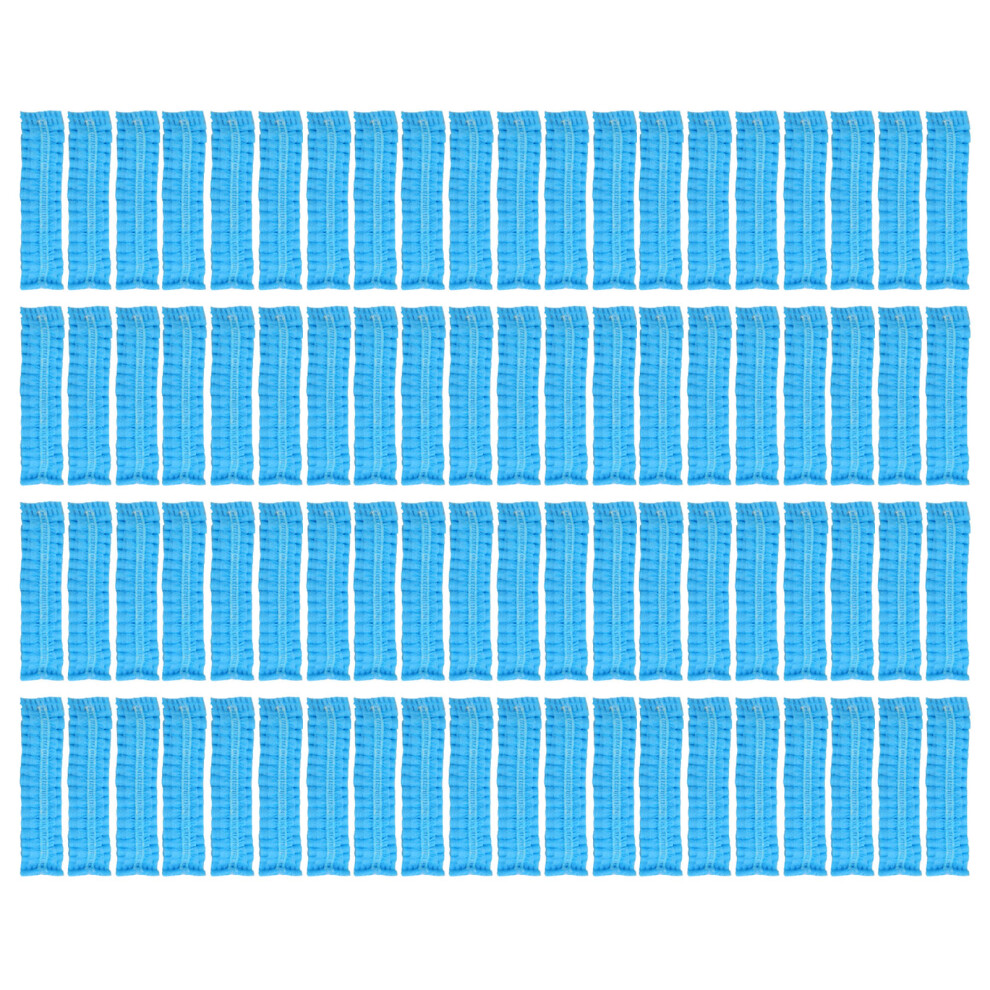 100Pcs Disposable Earpad Covers Stretchable Blue 9387669873352