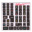 2 Pcs Keyboard Stickers PVC Decorative General 14