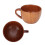 Wood Coffee Mug Tea Cup Retro Flat Base Handle Household School Office 9