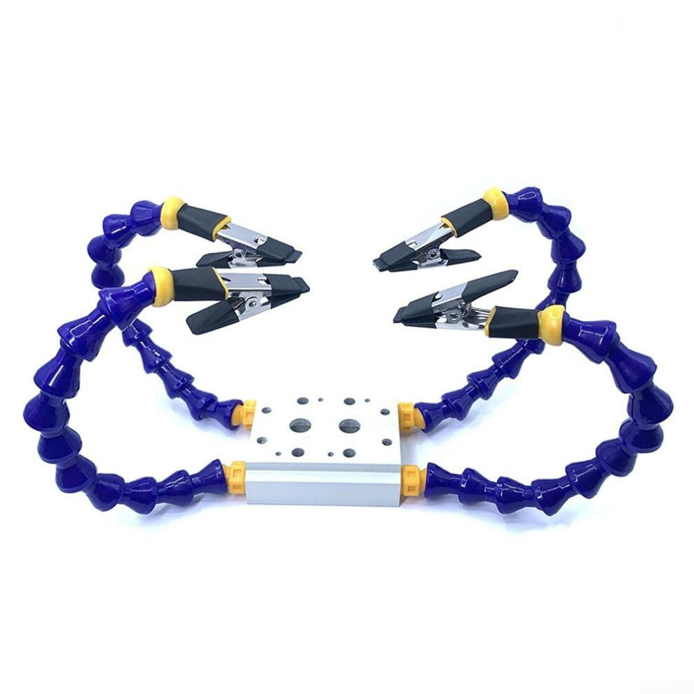 Flexible Helping Hands Soldering Station Tool, Third Hand Soldering Clamp With 4 Adjustable Claws For Precise Welding Repair 6276012505862