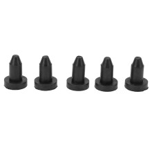 10 piezas Kit de tapones de drenaje de silicona para kayak negro 1.25in