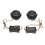 2 Pcs Dome Tweeter 140W Metallic Iron Loudspeaker 6