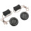 2 Pcs Dome Tweeter 140W Metallic Iron Loudspeaker 3